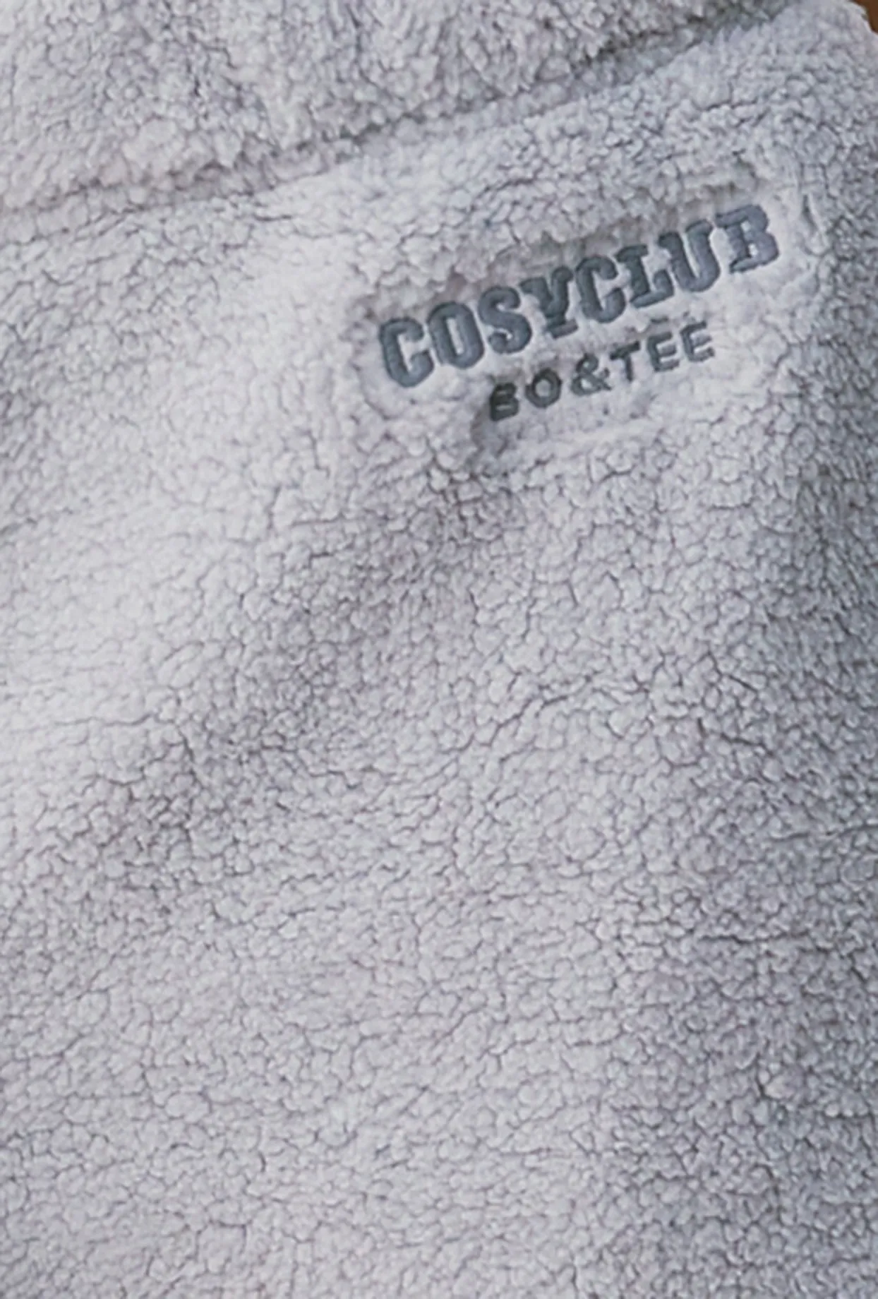 Petite Fleece Wide Leg Joggers in Fog sold by Oh Polly product image thumbnail 4