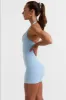 Halterneck Short Unitard in Ice Blue sold by Oh Polly