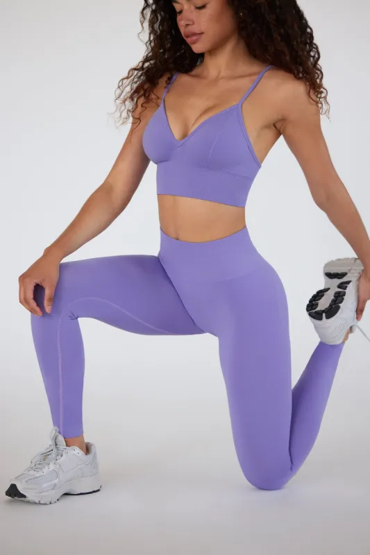 Petite Define Luxe High-Waist Leggings in Purple sold by Oh Polly
