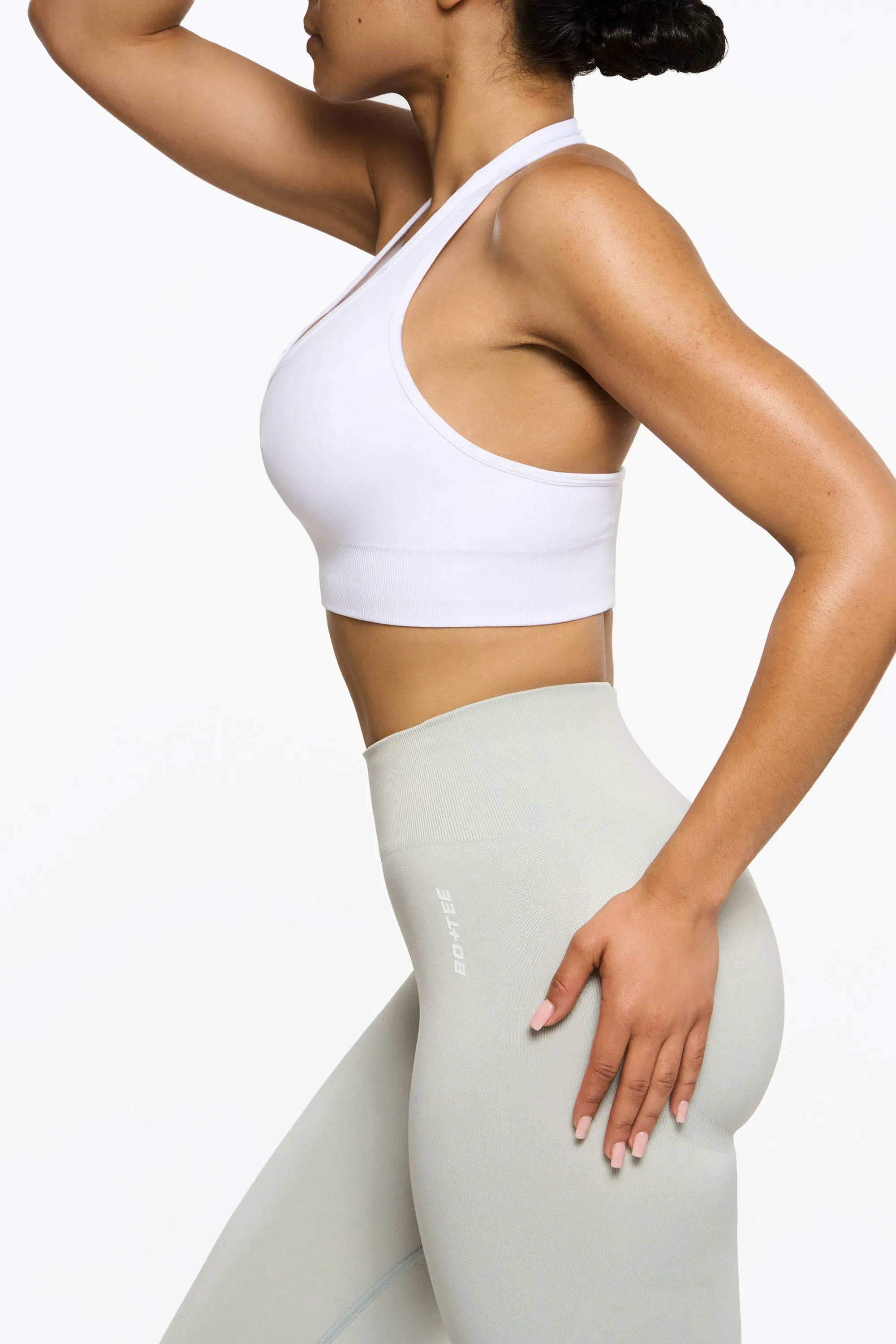 Halter Neck Sports Bra in White sold by Oh Polly product image thumbnail 3