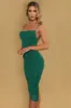 Cowl Neck Ruched Bodycon Midi Dress in Green sold by Oh Polly