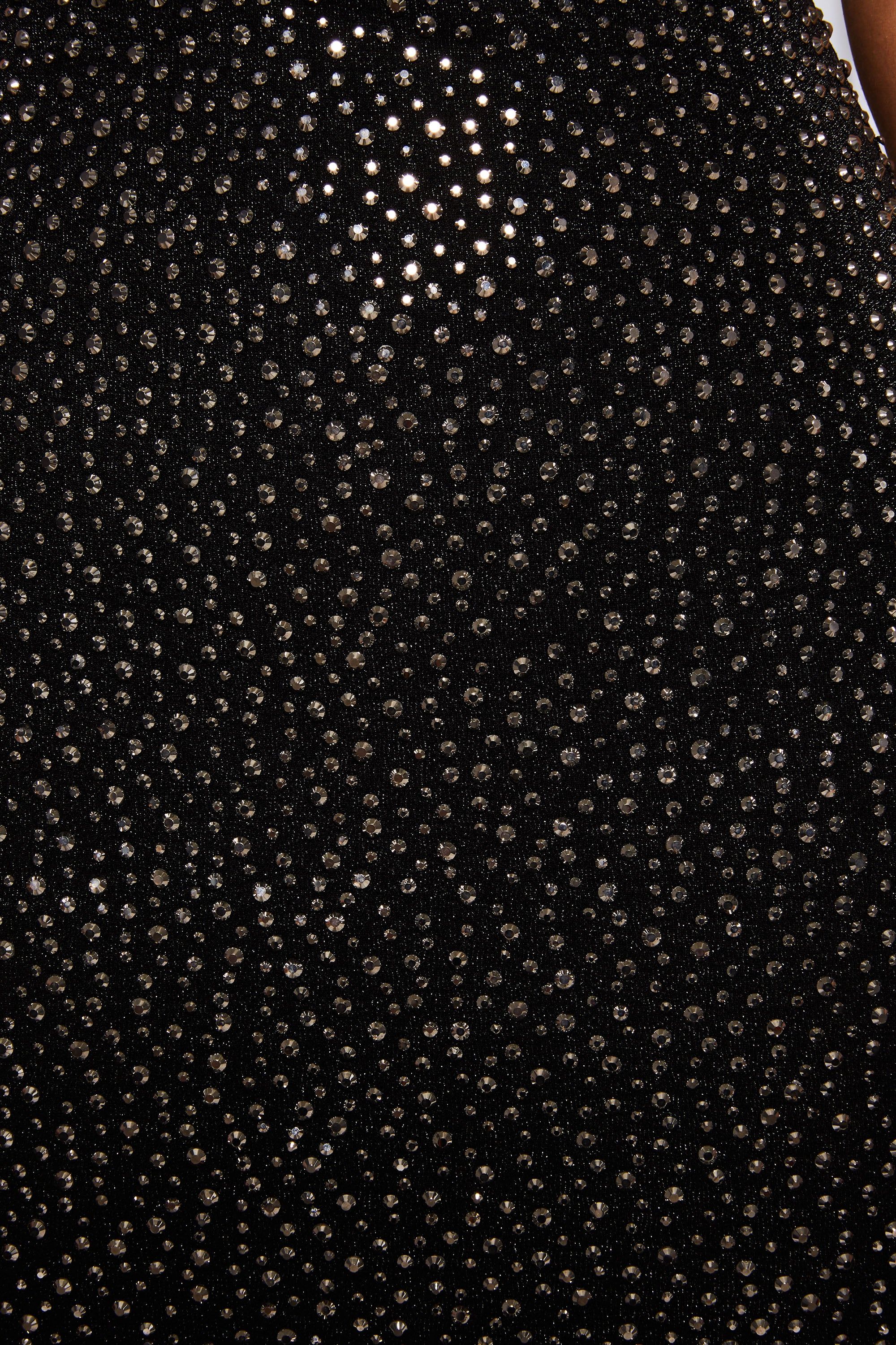 Bright Young Thing Embellished Halterneck Mini Dress in Black sold by Oh Polly product image thumbnail 11