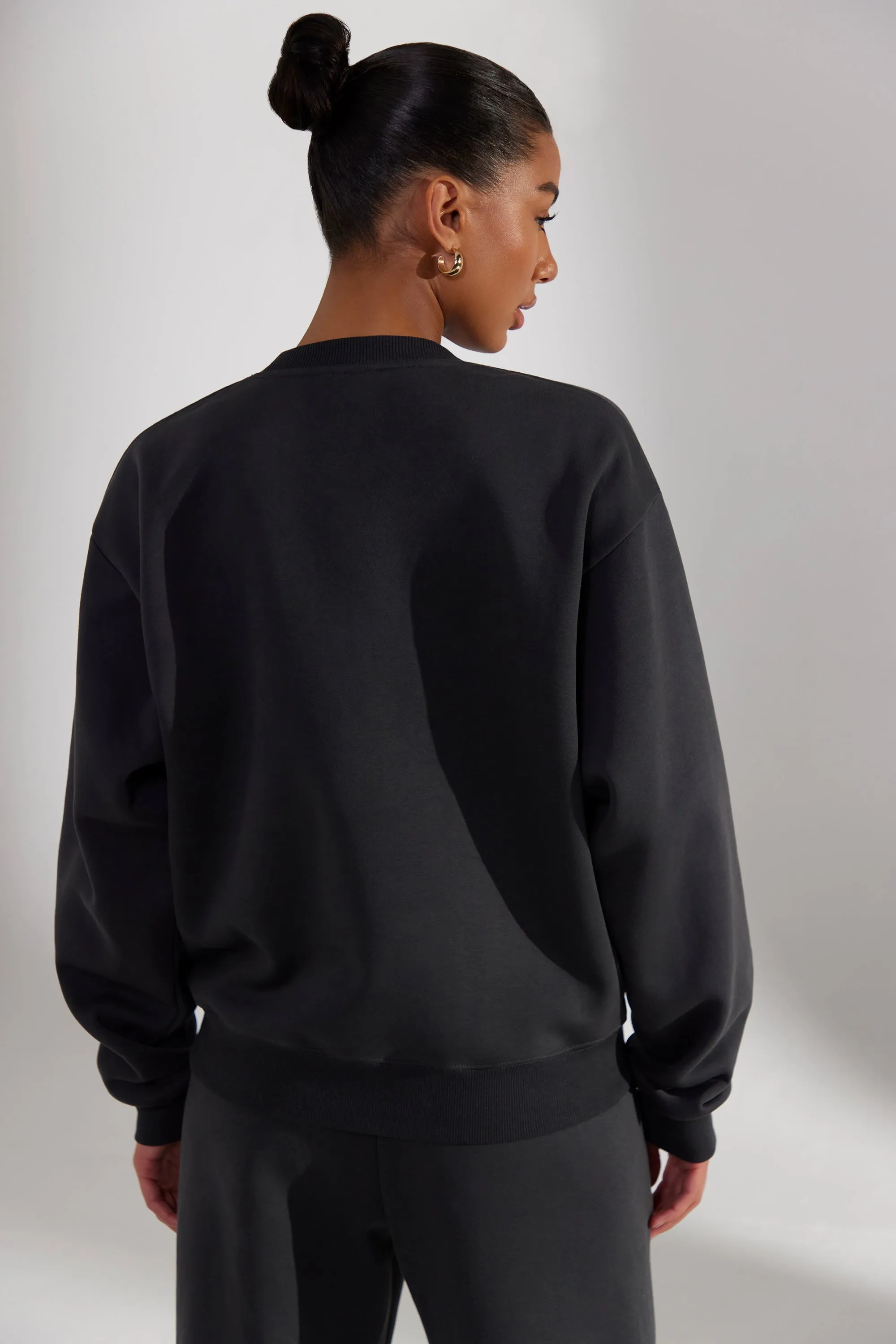 Oversized Sweatshirt in Washed Black sold by Oh Polly product image thumbnail 2