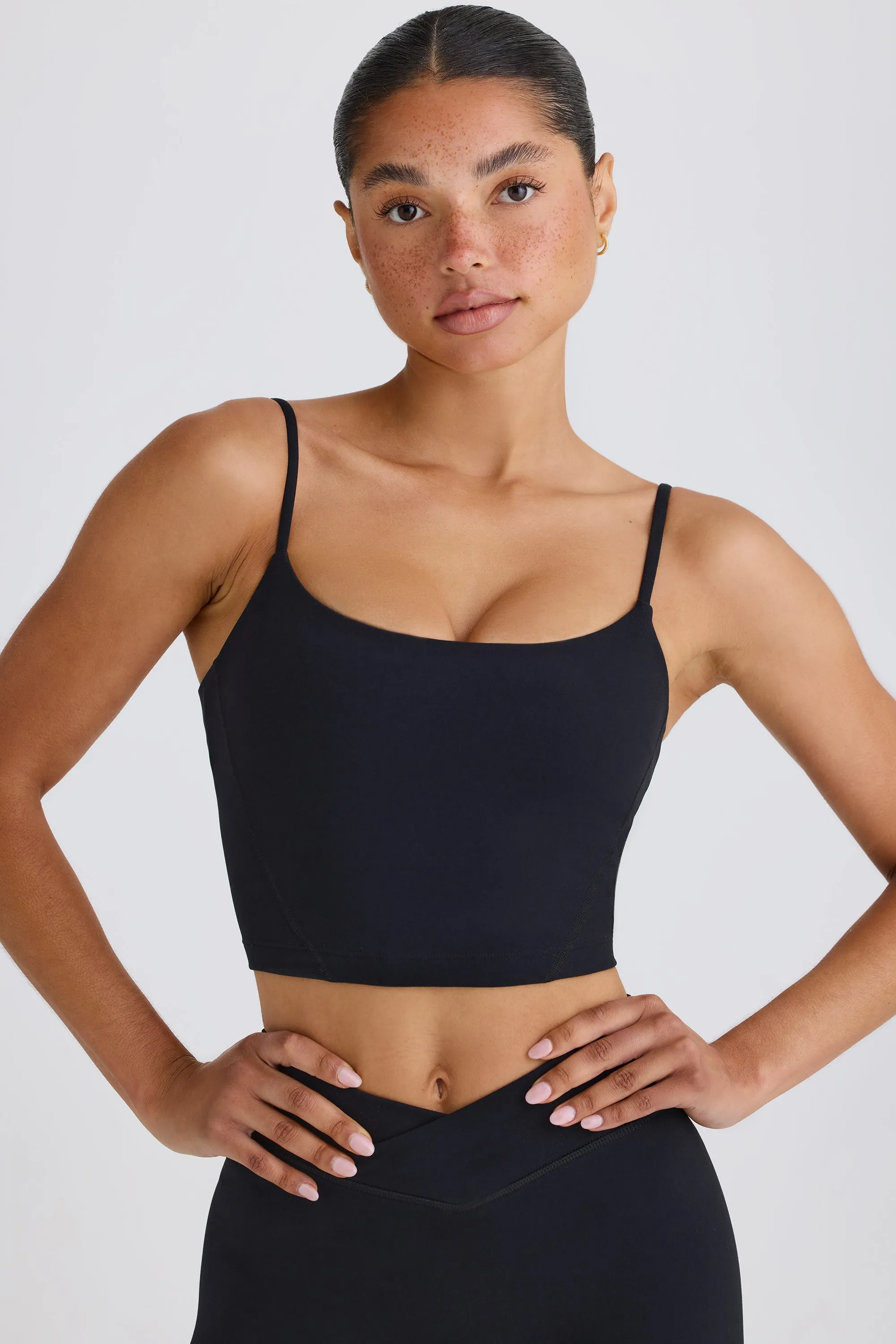 Soft Active Tank Top in Black sold by Oh Polly