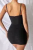 Mesh Bodycon Corset Mini Dress in Black sold by Oh Polly