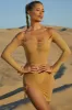 Mesh Overlay Mini Dress in Beige sold by Oh Polly