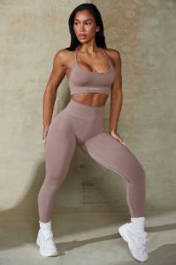 Petite High Waist Define Luxe Leggings in Mocha sold by Oh Polly