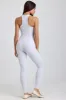 Ribbed Modal Lace-Trim Jumpsuit in Grey sold by Oh Polly