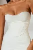 Corset Midi Dress in Ivory sold by Oh Polly