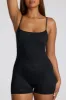 Strappy Low Back Pointelle Romper in Black sold by Oh Polly