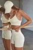 Scoop Neck Multi Strap Sports Bra in Ivory sold by Oh Polly