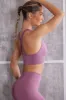 Plunge Neck Sports Bra in Pink sold by Oh Polly