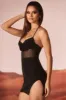 Embellished Cowl Mini Dress in Black sold by Oh Polly