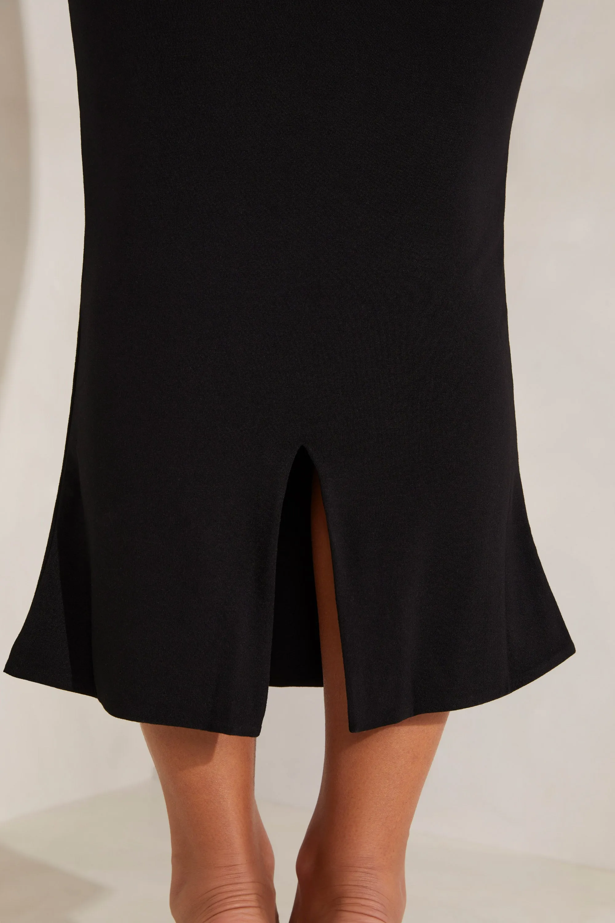 Square Neck Midi Dress in Black sold by Oh Polly product image thumbnail 4
