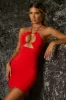 Keyhole Mini Dress in Red sold by Oh Polly