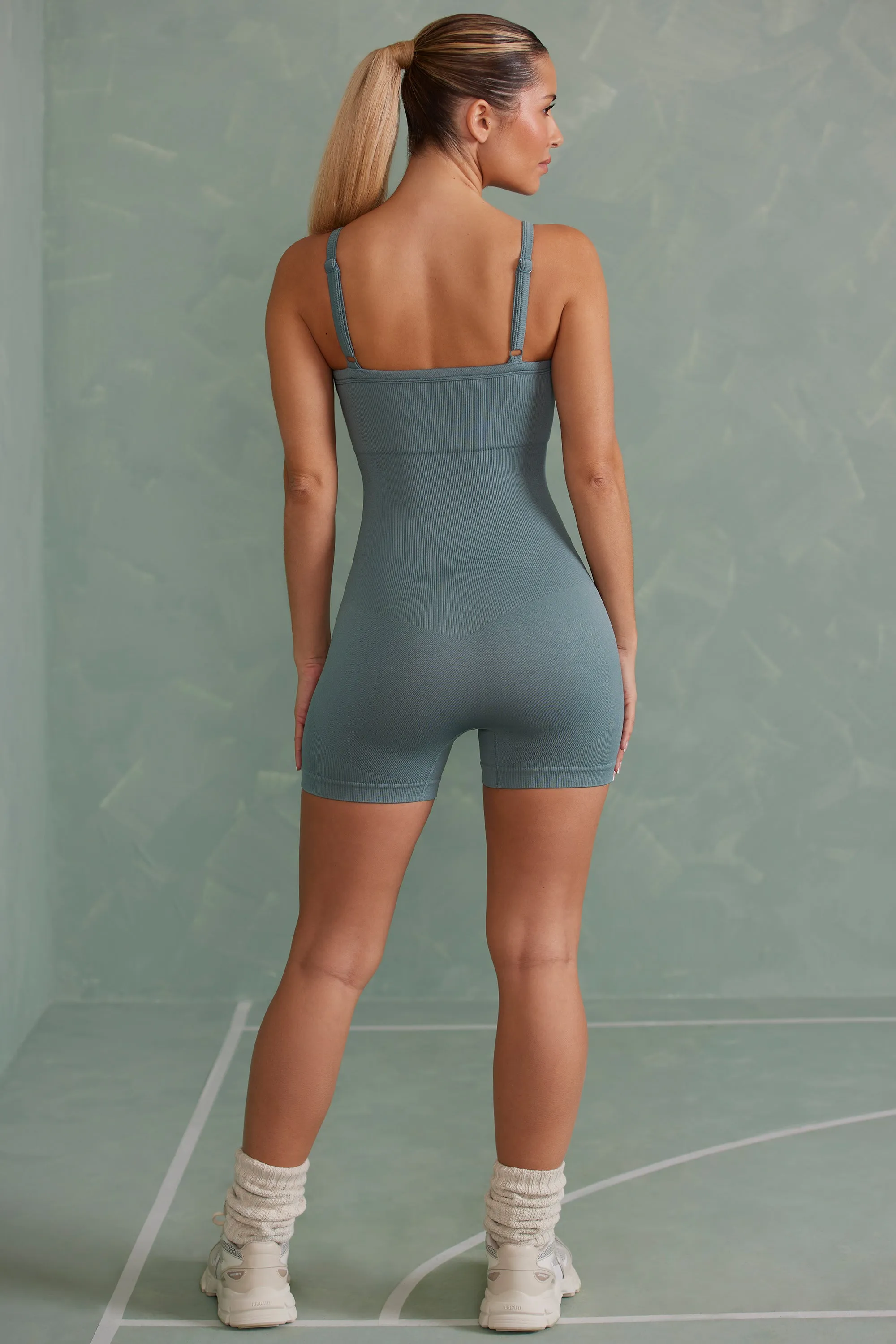 Super Sculpt Unitard in Mineral Green sold by Oh Polly product image thumbnail 2