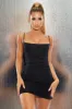 Ruched Bodycon Mini Dress in Black sold by Oh Polly