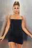 Ruched Bodycon Mini Dress in Black sold by Oh Polly