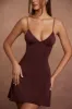 Triangle Cup A-Line Mini Dress in Brown sold by Oh Polly