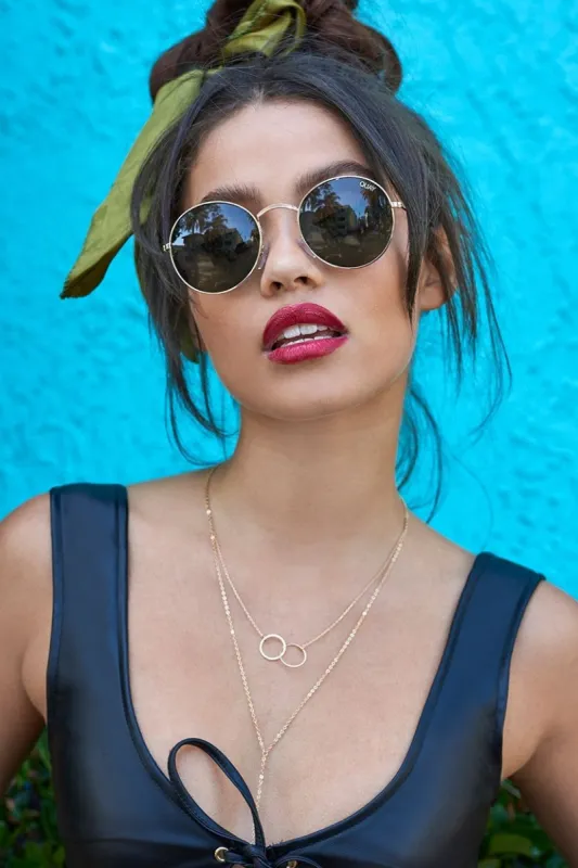 Mod Star Sunglasses in Gold Green sold by Oh Polly