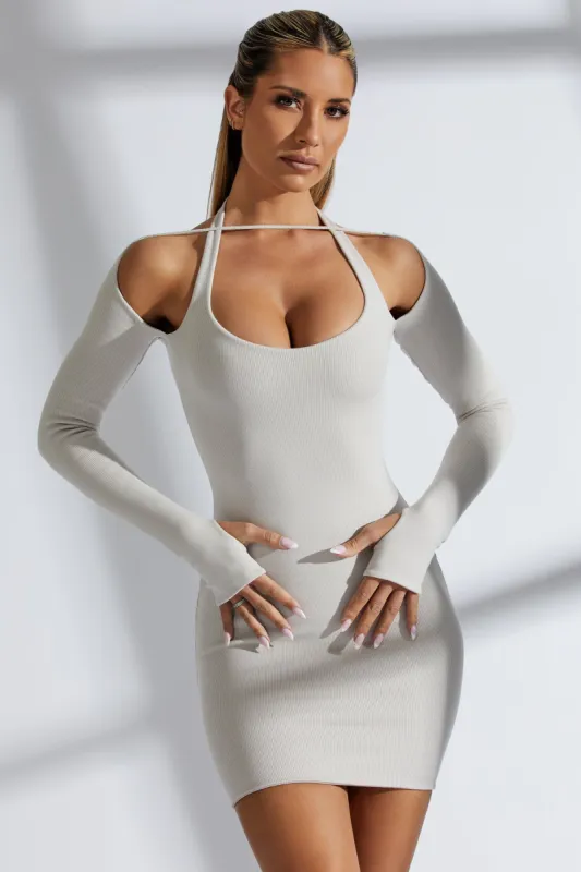 Bardot Mini Dress in Grey sold by Oh Polly