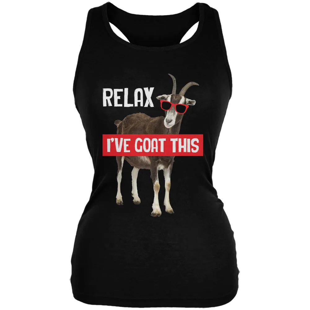 Relax I've Goat Got This Funny Juniors Soft Tank Top sold by Old Glory