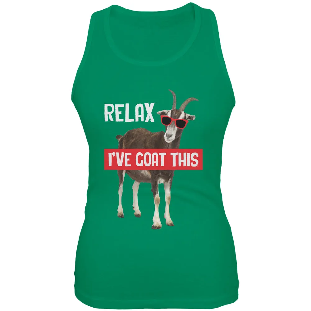 Relax I've Goat Got This Funny Juniors Soft Tank Top sold by Old Glory product image thumbnail 3