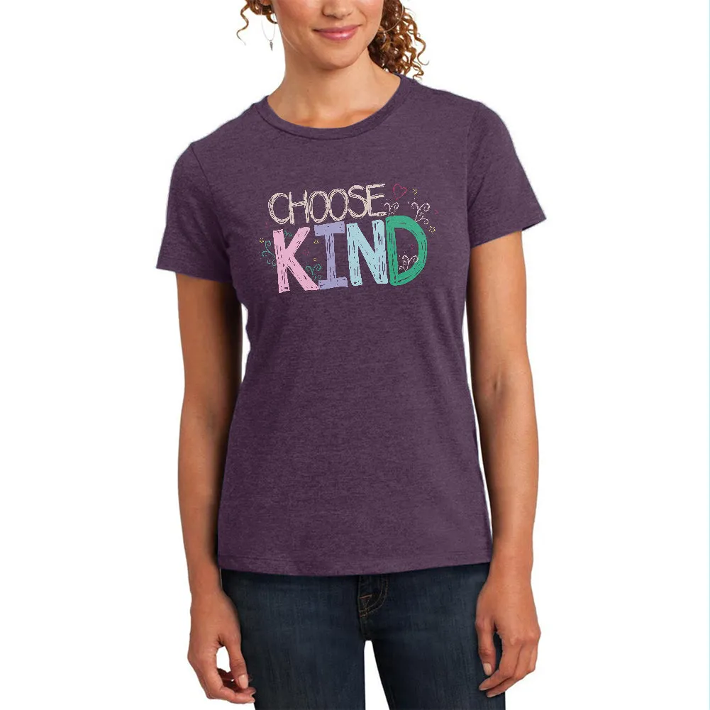 Anti-Bully Choose Kind Sketch Womens Soft Heather T Shirt sold by Old Glory product image thumbnail 2
