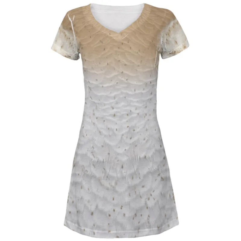 Halloween Barn Owl Costume All Over Juniors Beach Cover-Up Dress sold by Old Glory