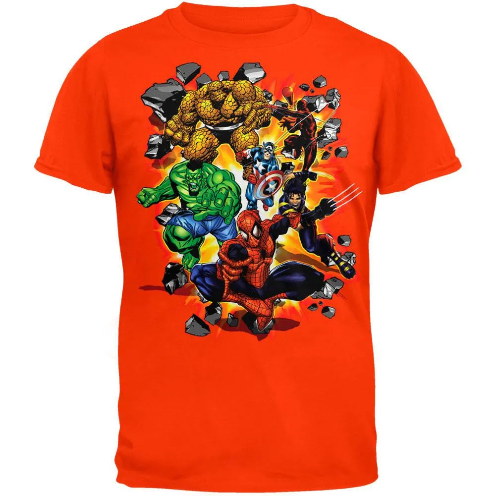 Spider-Man - Marvel Heroes Burst T-Shirt sold by Old Glory
