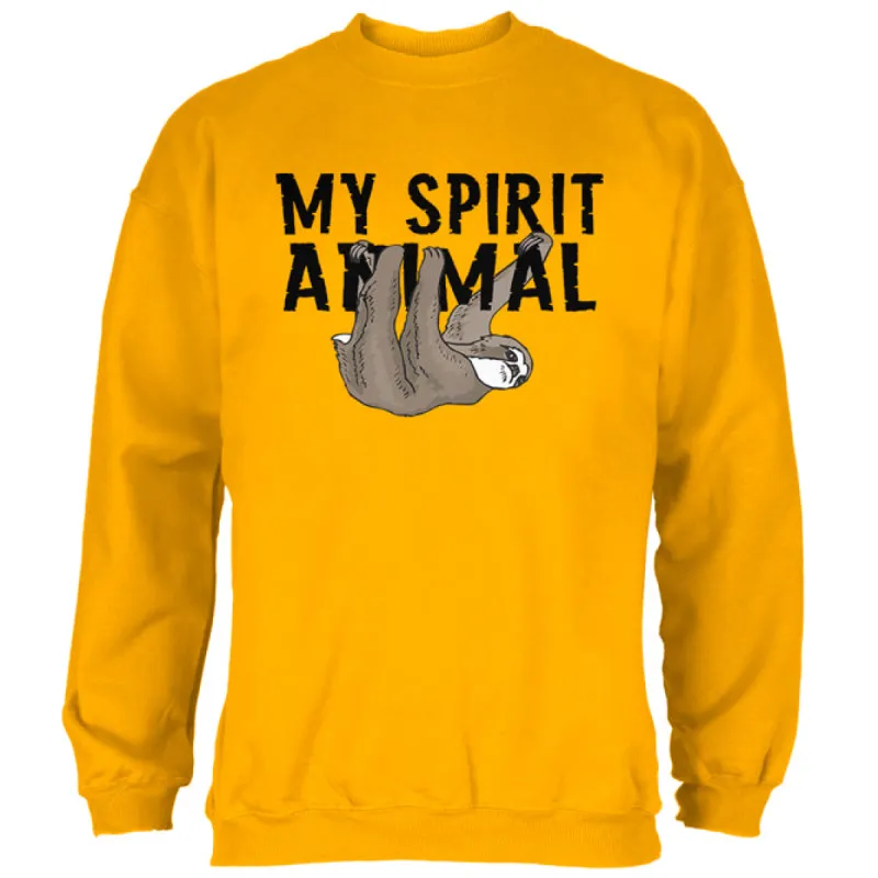 Sloth My Spirit Animal Mens Sweatshirt sold by Old Glory