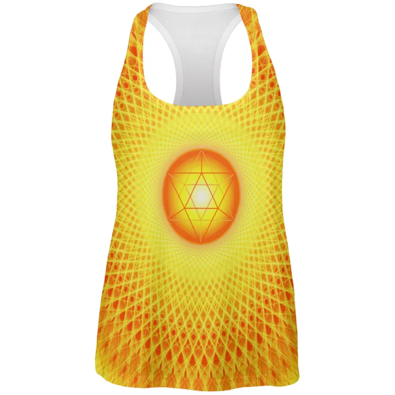 d20 Icosahedron Fire Mandala All Over Womens Work Out Tank Top sold by Old Glory