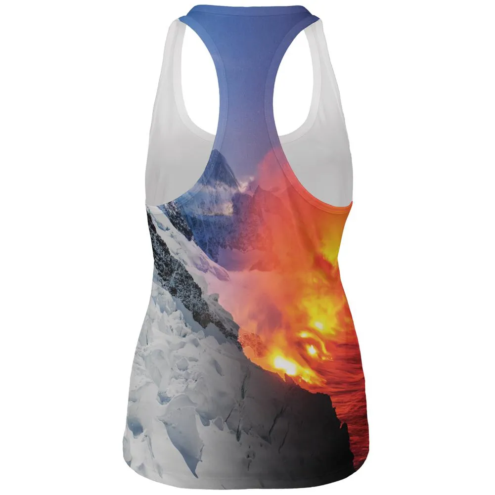 Extreme Nature Adventures Fire And Ice All Over Womens Work Out Tank Top sold by Old Glory product image thumbnail 2