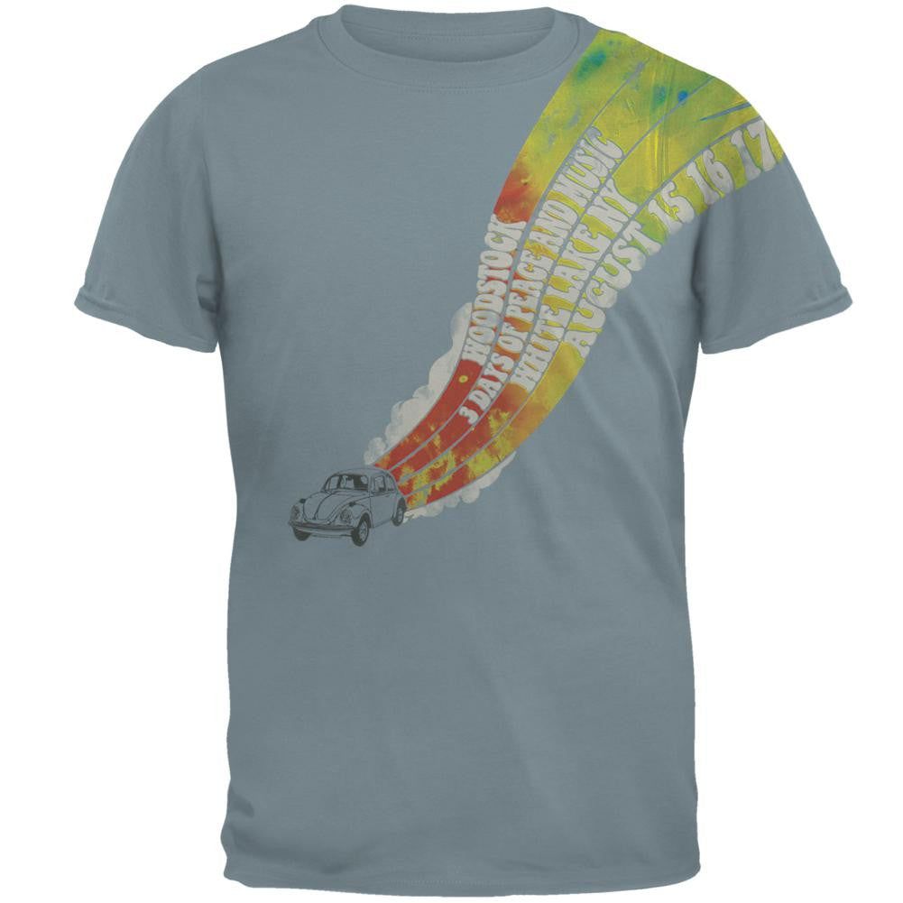 Woodstock - Road To Travel Adult Grey T-Shirt sold by Old Glory