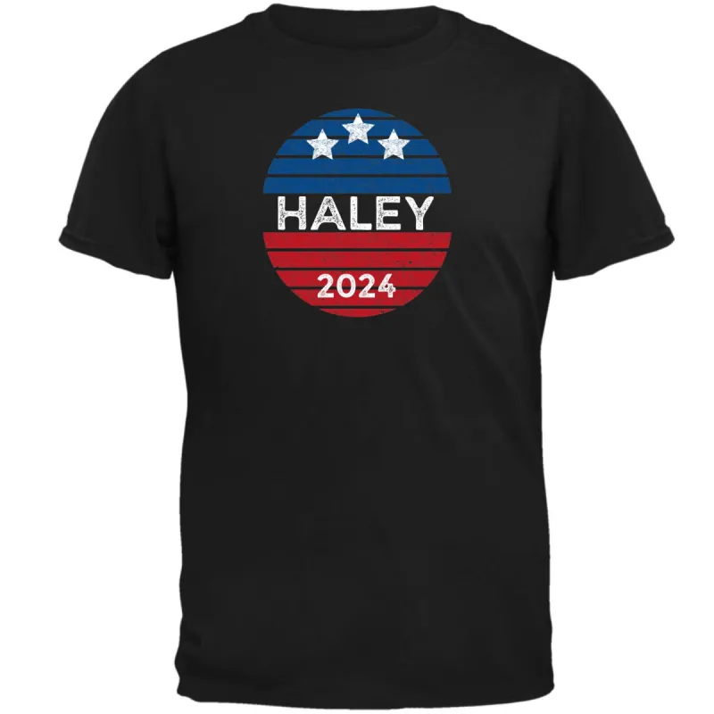 Election 2024 Nikki Haley Patriotic Vintage Sunset 2024 Mens T Shirt sold by Old Glory