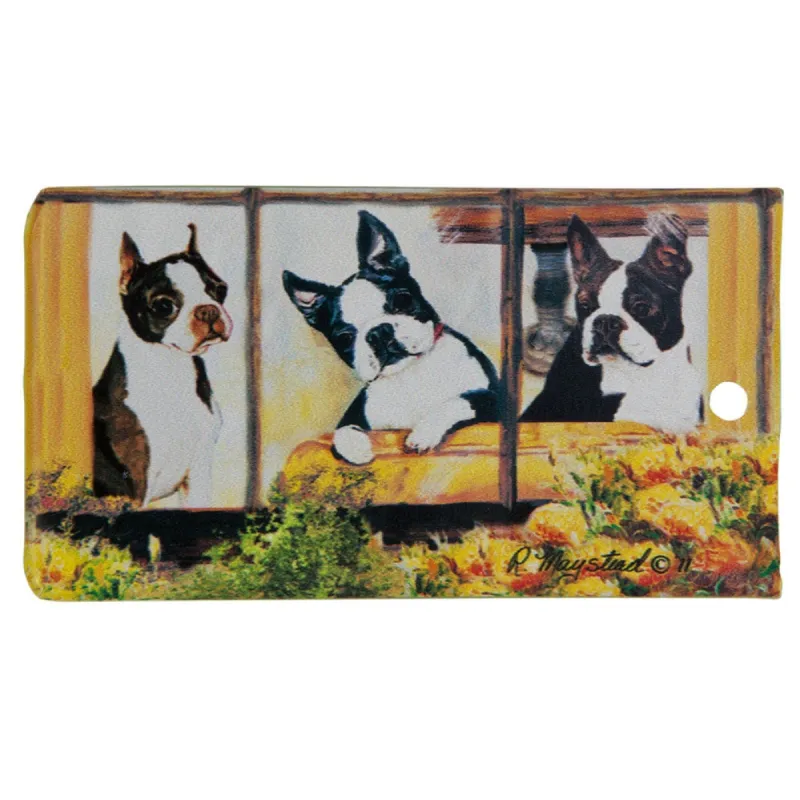 Boston Terrier Portrait Bag Tag sold by Old Glory