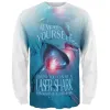 Always Be Yourself Unless Laser Shark All Over Mens Long Sleeve T Shirt sold by Old Glory