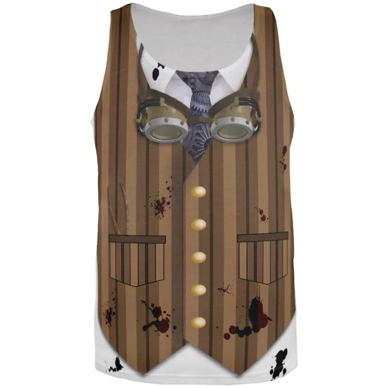Halloween Steam Punk Engineer Costume All Over Adult Tank Top sold by Old Glory