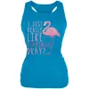 I Just Really Like Flamingos Juniors Soft Tank Top sold by Old Glory