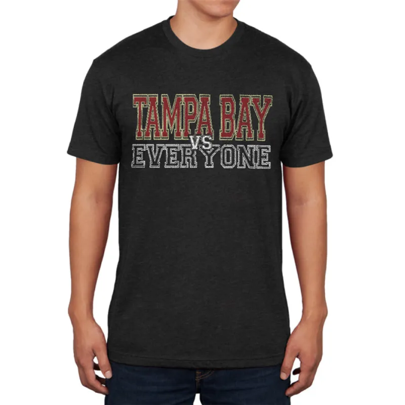 Tampa Bay VS Everyone Vintage Distressed Mens Soft T Shirt sold by Old Glory