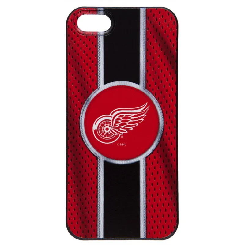 Detroit Red Wings - Logo Jersey Stripe iPhone 5/5S Thinshield Snap-On Case sold by Old Glory