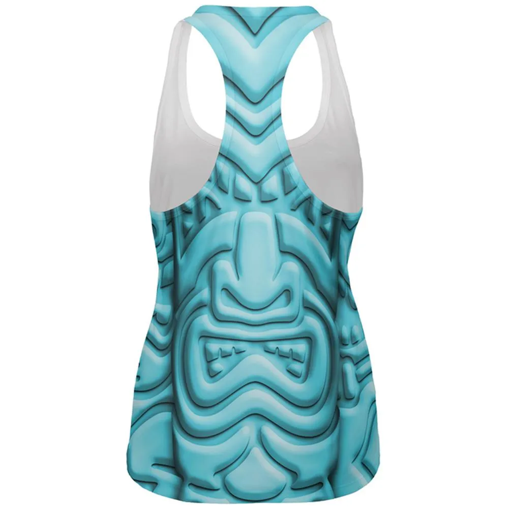Tiki God Blue Face Luau All Over Womens Work Out Tank Top sold by Old Glory product image thumbnail 2