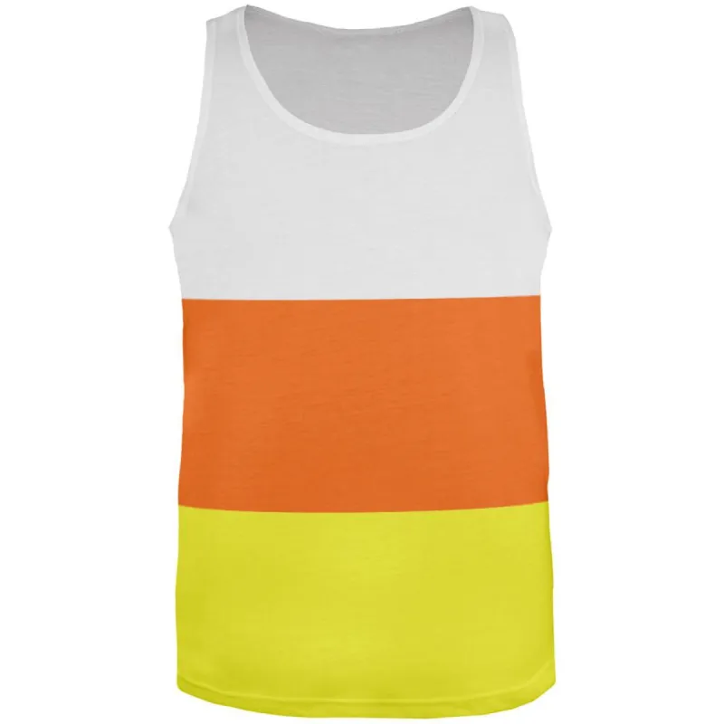 Halloween Candy Corn Costume All Over Adult Tank Top sold by Old Glory
