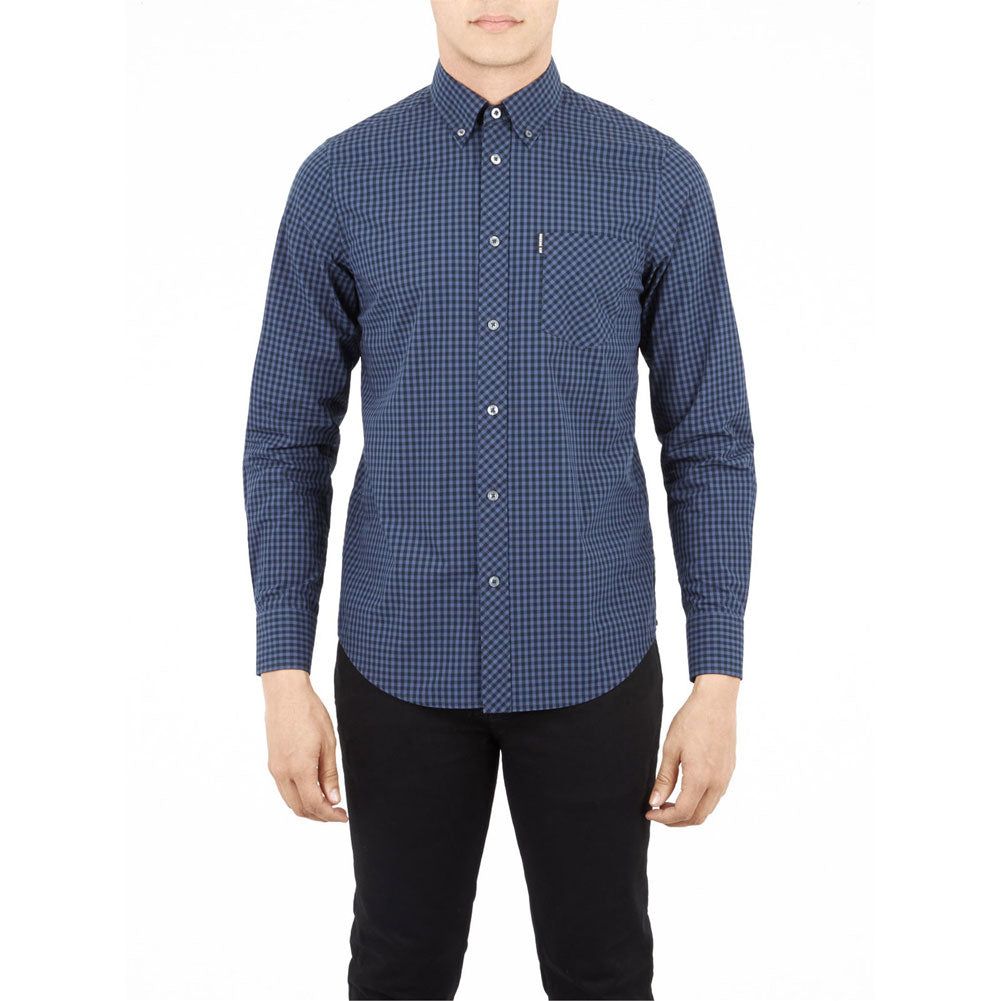 Ben Sherman - Gingham Mens Button-Up Long Sleeve Shirt sold by Old Glory product image thumbnail 2