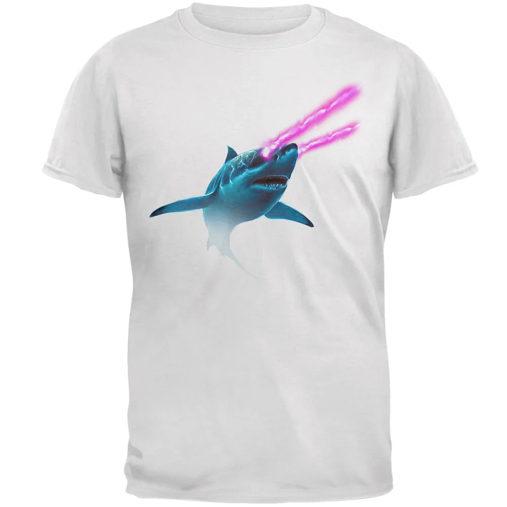 Galaxy Shark Great White Laser Beams Mens T Shirt sold by Old Glory