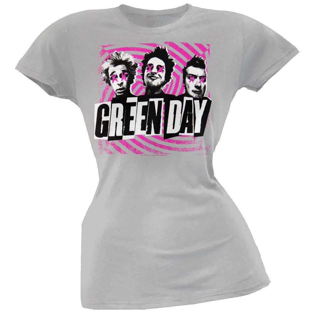 Green Day - Swirl Pop Juniors T-Shirt sold by Old Glory