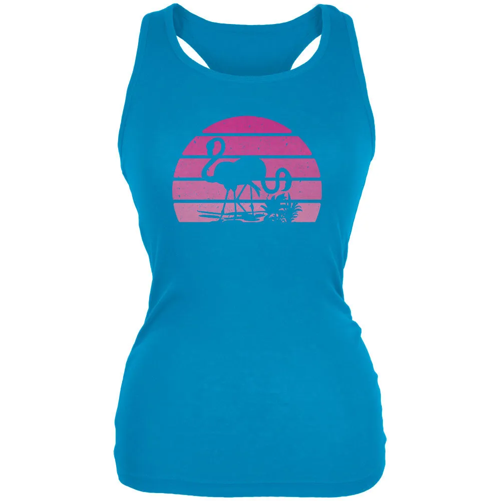 Florida Flamingo Retro Sunset Juniors Soft Tank Top sold by Old Glory product image thumbnail 2