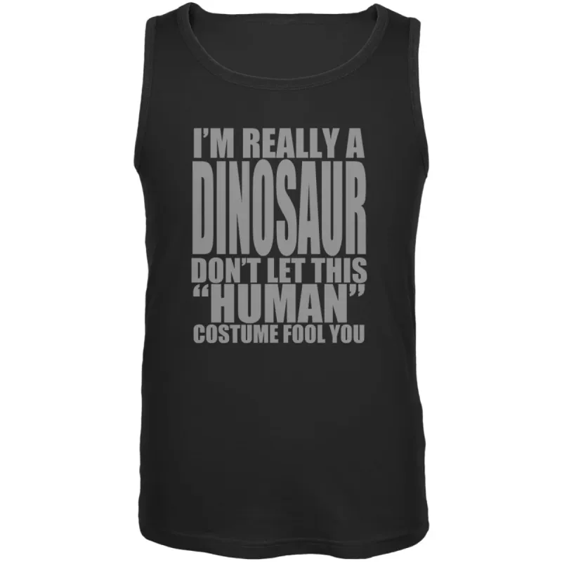 Halloween Human Dinosaur Costume Mens Tank Top sold by Old Glory