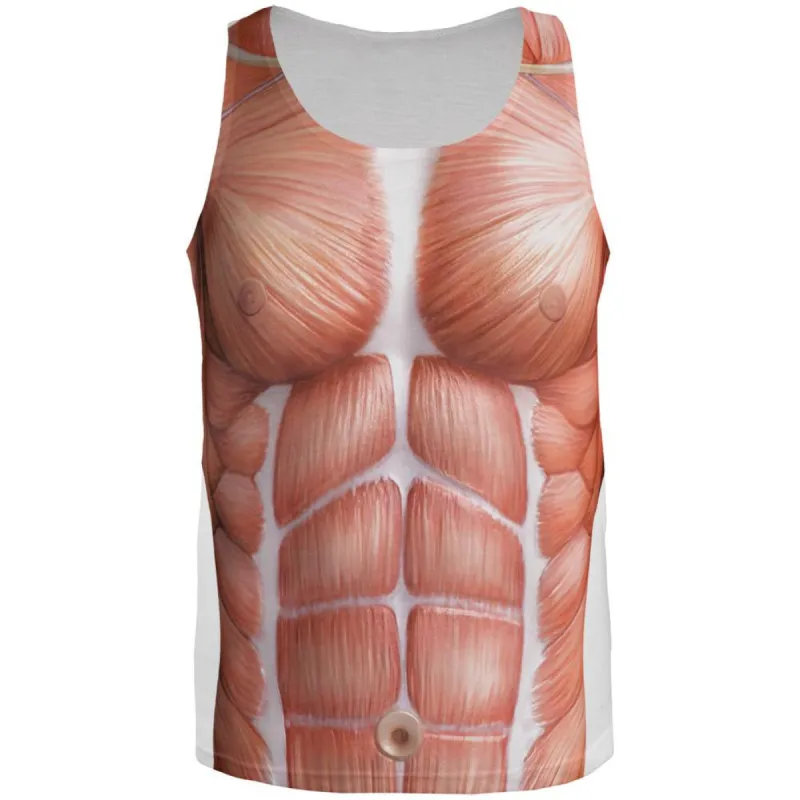 Halloween Costume Muscle Costume All Over Adult Tank Top sold by Old Glory