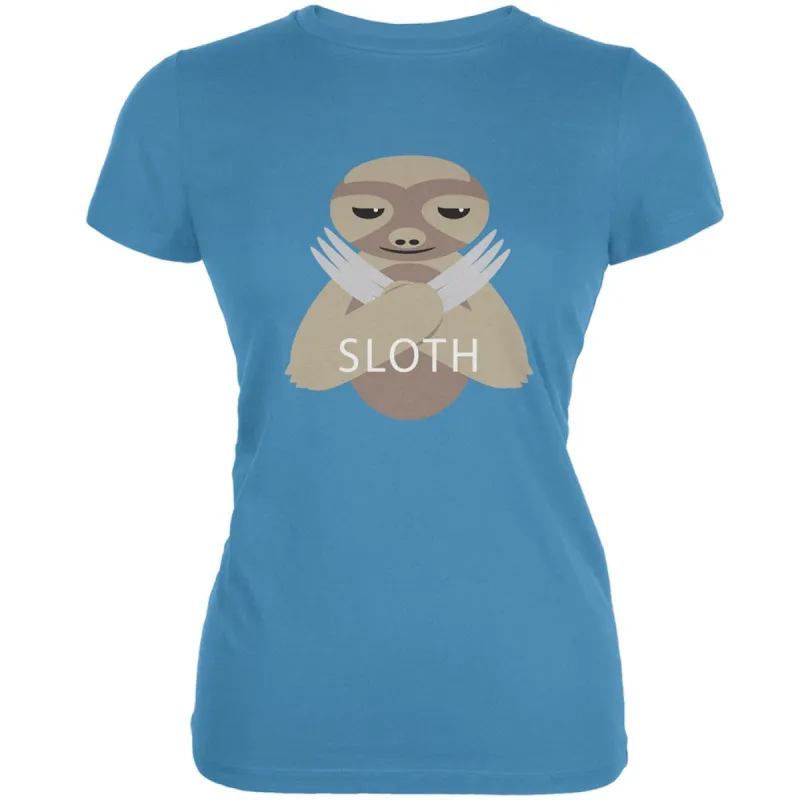 Sloth Claws Yellow Juniors Soft T-Shirt sold by Old Glory